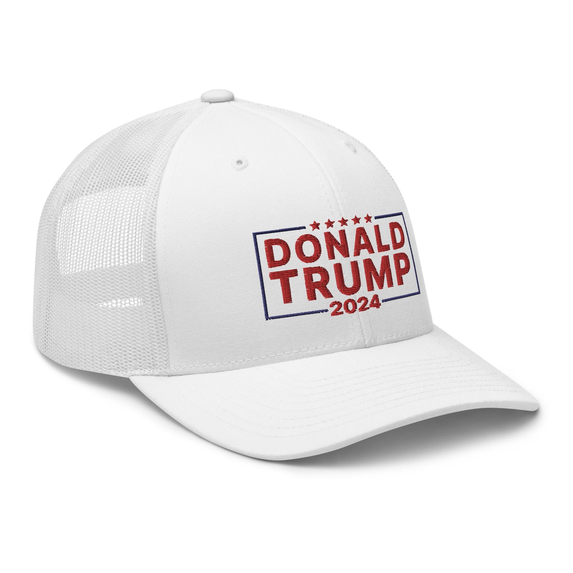 2024 Donald Trump Snapback Trucker Hat White