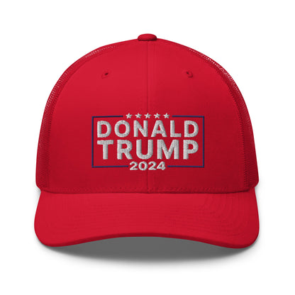 2024 Donald Trump Snapback Trucker Hat Red