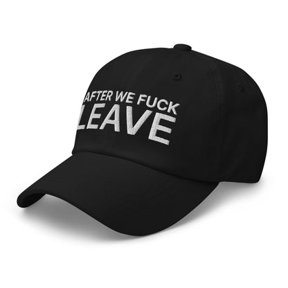 After We Fuck Leave Dad Hat Black