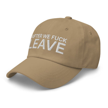 After We Fuck Leave Dad Hat Khaki