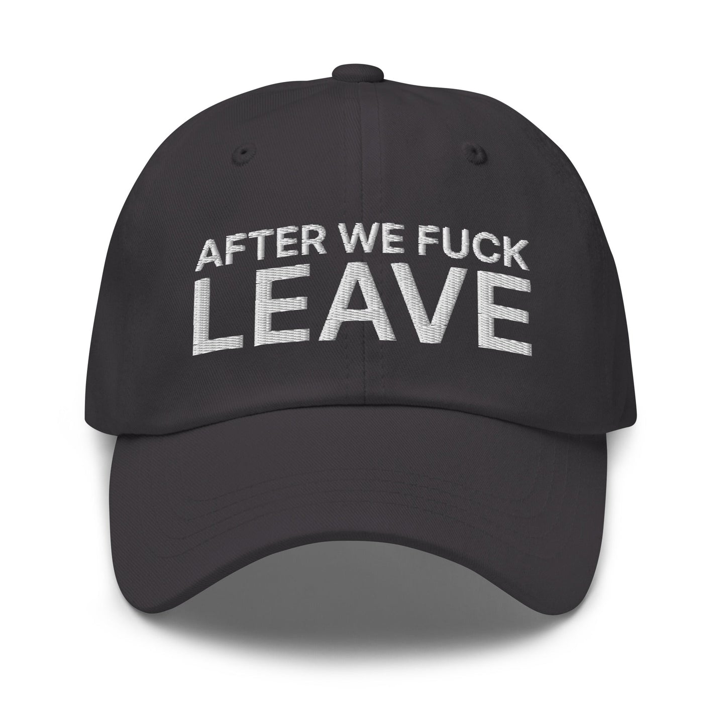 After We Fuck Leave Dad Hat Dark Grey