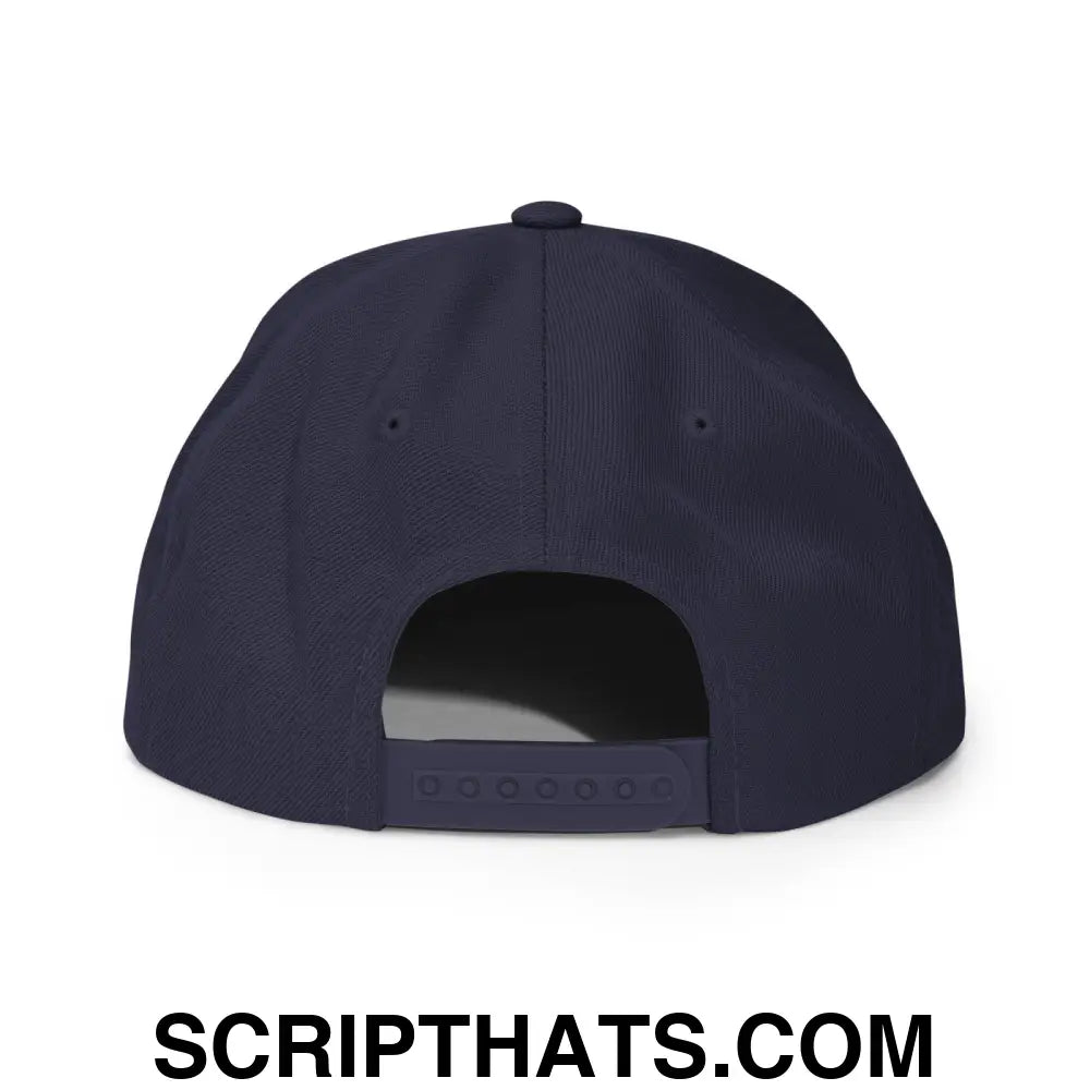 After We Fuck Leave Snapback Hat Navy