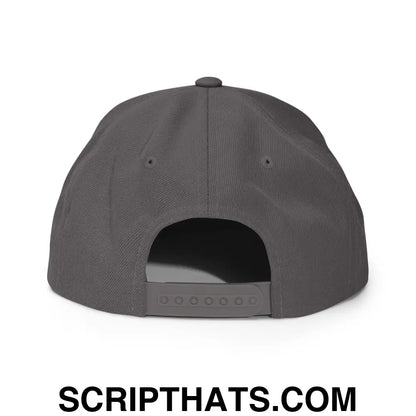 After We Fuck Leave Snapback Hat Dark Grey