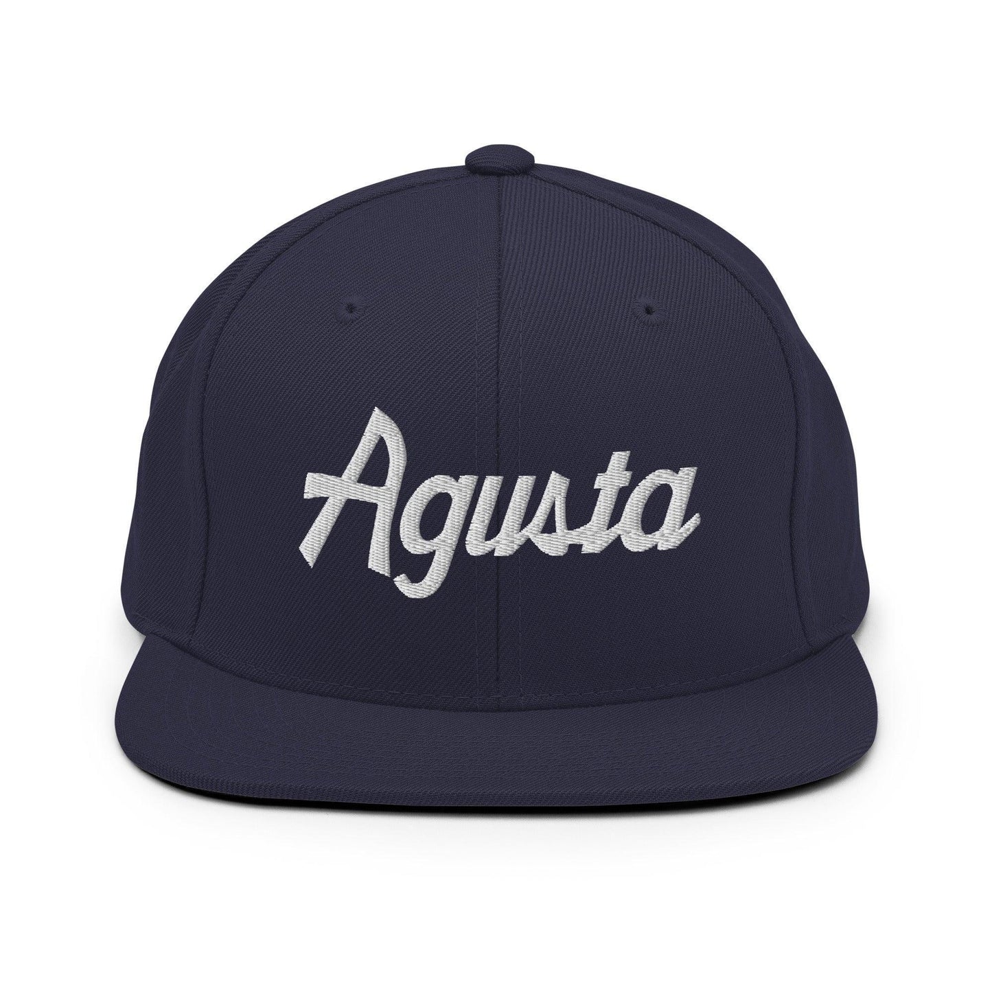 Agusta Script Snapback Hat Navy