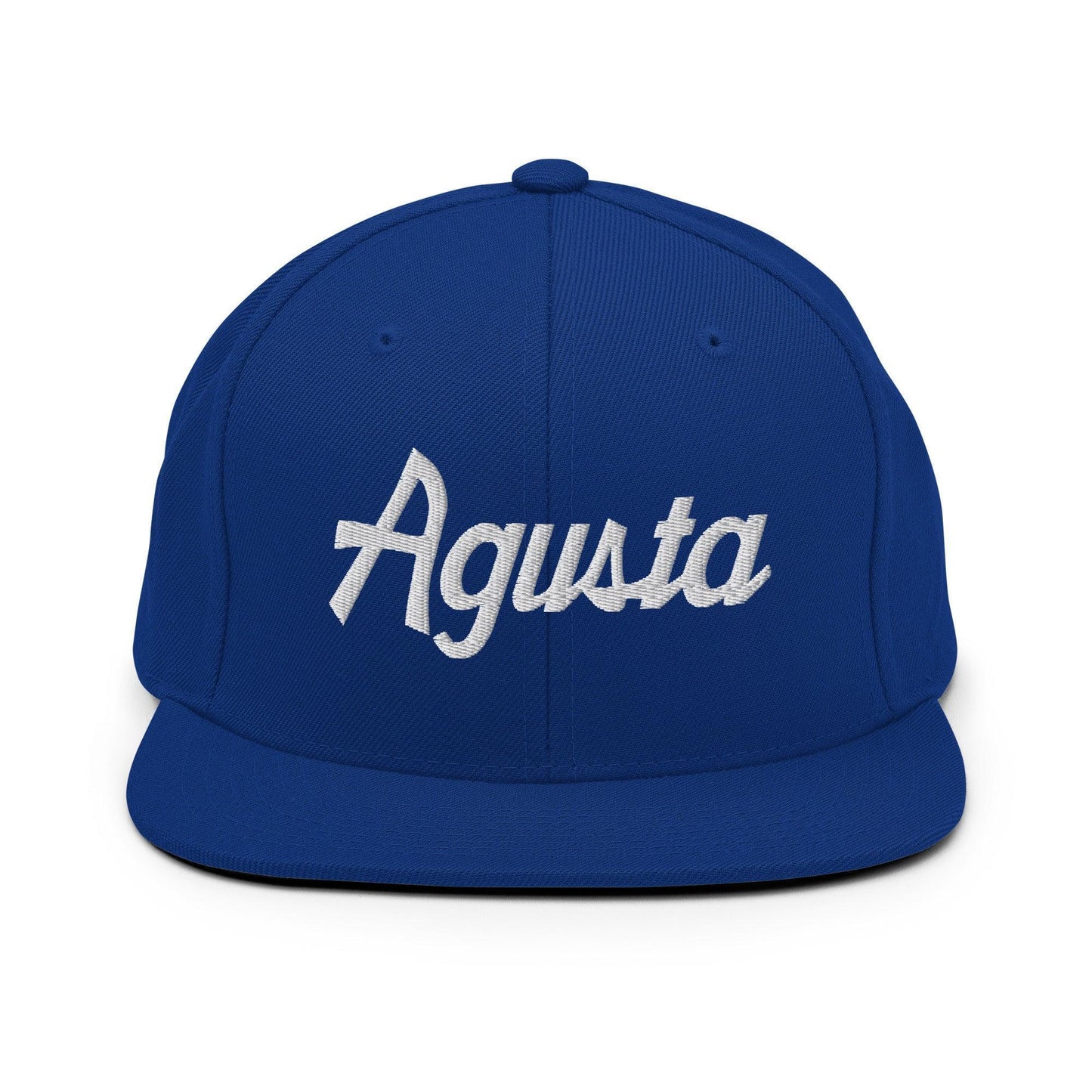 Agusta Script Snapback Hat Royal Blue