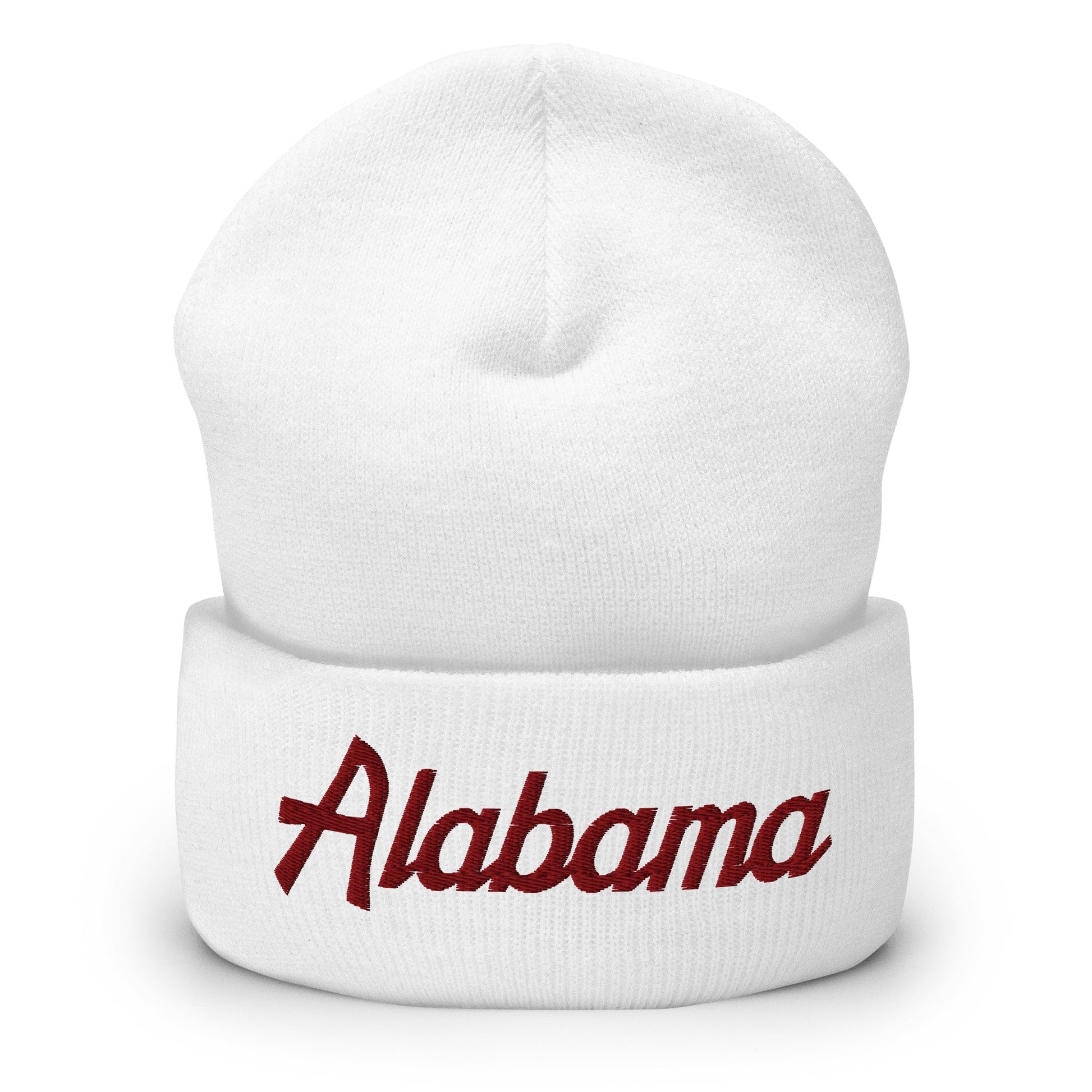 Alabama Crimson Embroidered Knit Cuffed Beanie Default Title