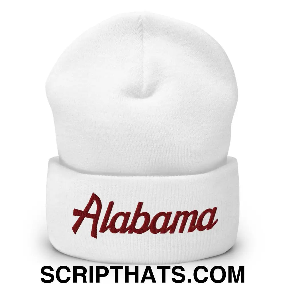 Alabama Crimson Embroidered Knit Cuffed Beanie Default Title