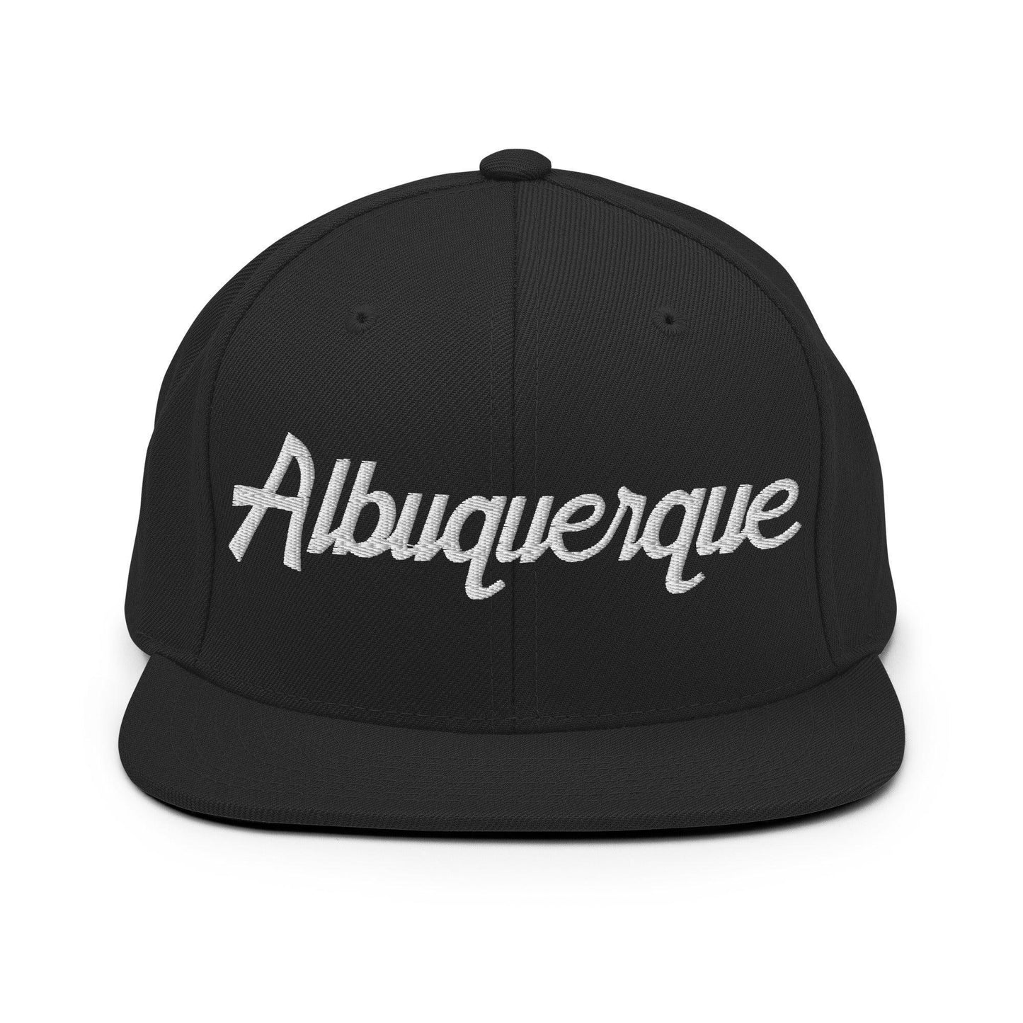 Albuquerque Script Snapback Hat Black