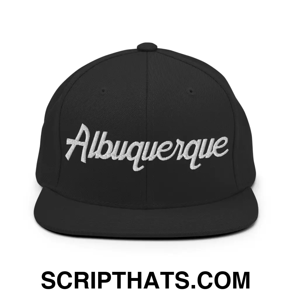 Albuquerque Script Snapback Hat Black