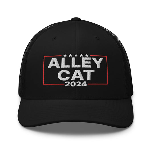 Alley Cat 2024 Retro Trucker Hat Black