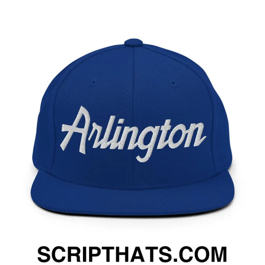 Arlington Script Snapback Hat Royal Blue