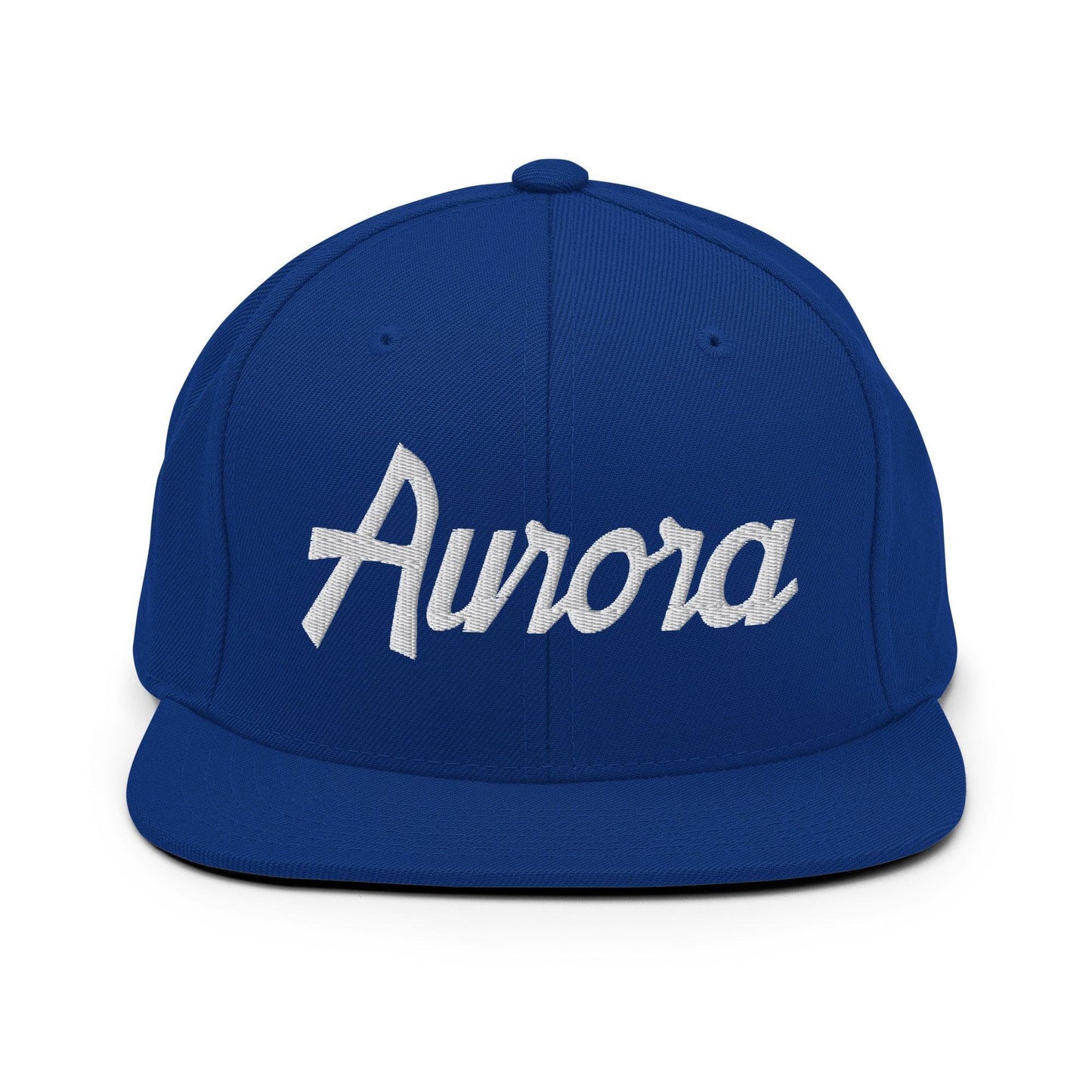 Aurora Script Snapback Hat Royal Blue