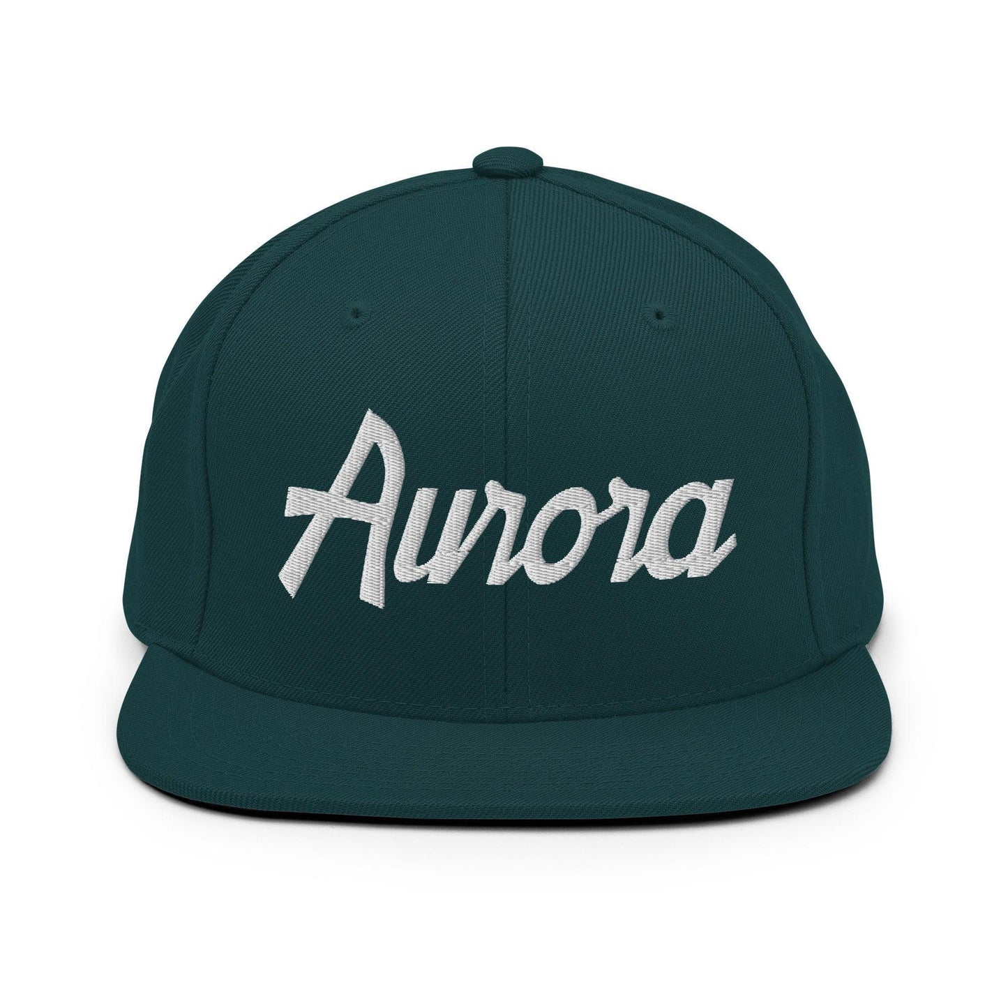 Aurora Script Snapback Hat Spruce