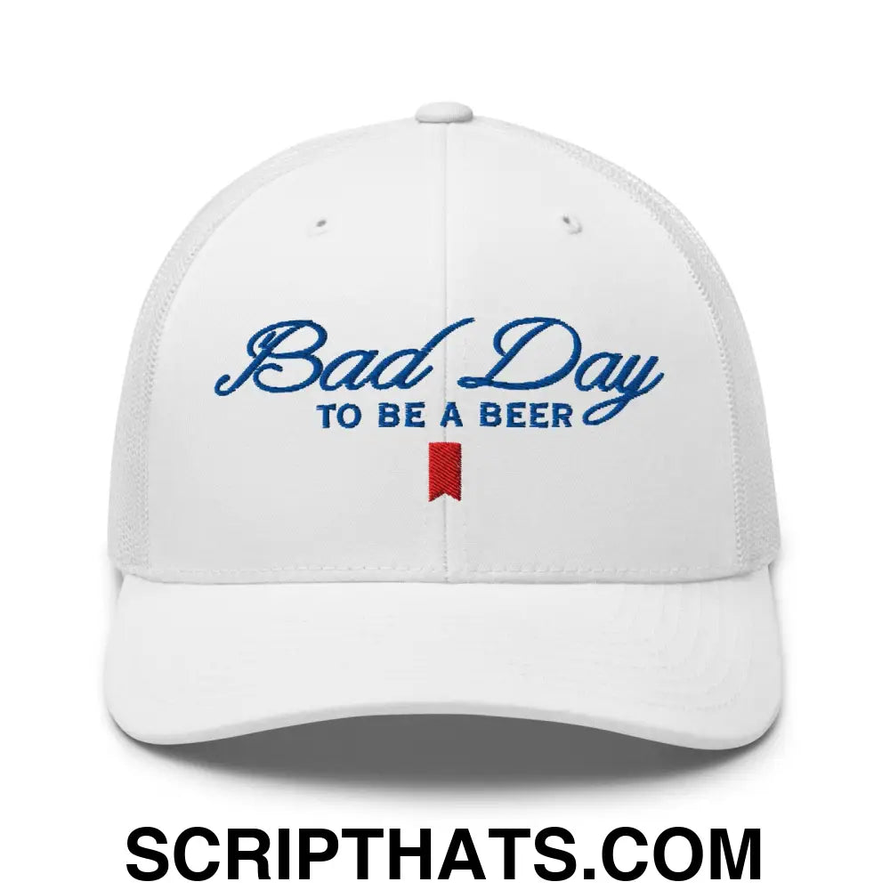 Bad Day to be a Beer Embroidered Mesh Trucker Hat Default Title