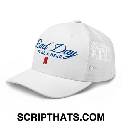 Bad Day to be a Beer Embroidered Mesh Trucker Hat Default Title