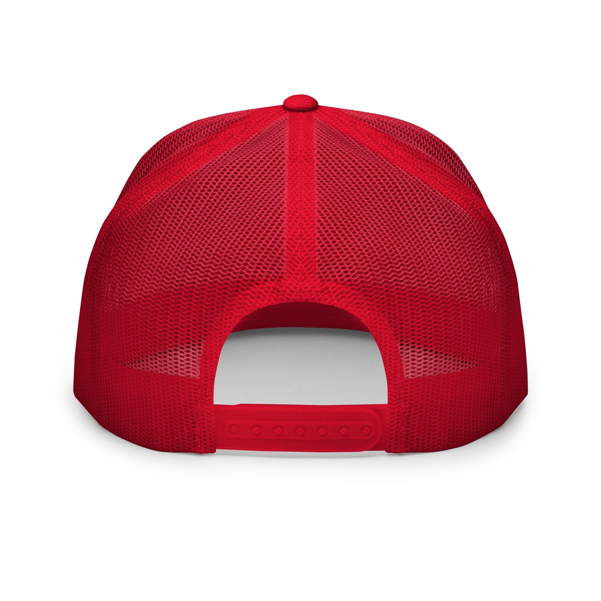 Bad Day to Be a Hot Dog Flat Bill Brim Trucker Hat Red White Red