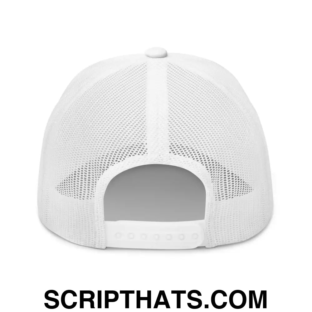 Bad Day to Be a Hot Dog Retro Trucker Hat White