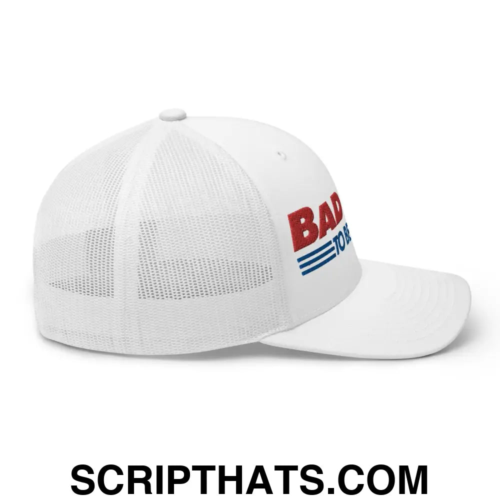 Bad Day to Be a Hot Dog Retro Trucker Hat White