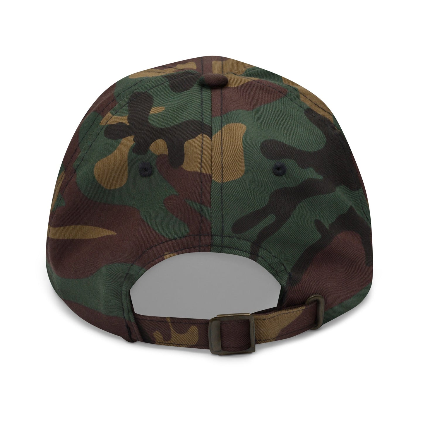 Bleach Blonde Bad Built Butch Body Dad Hat Green Camo