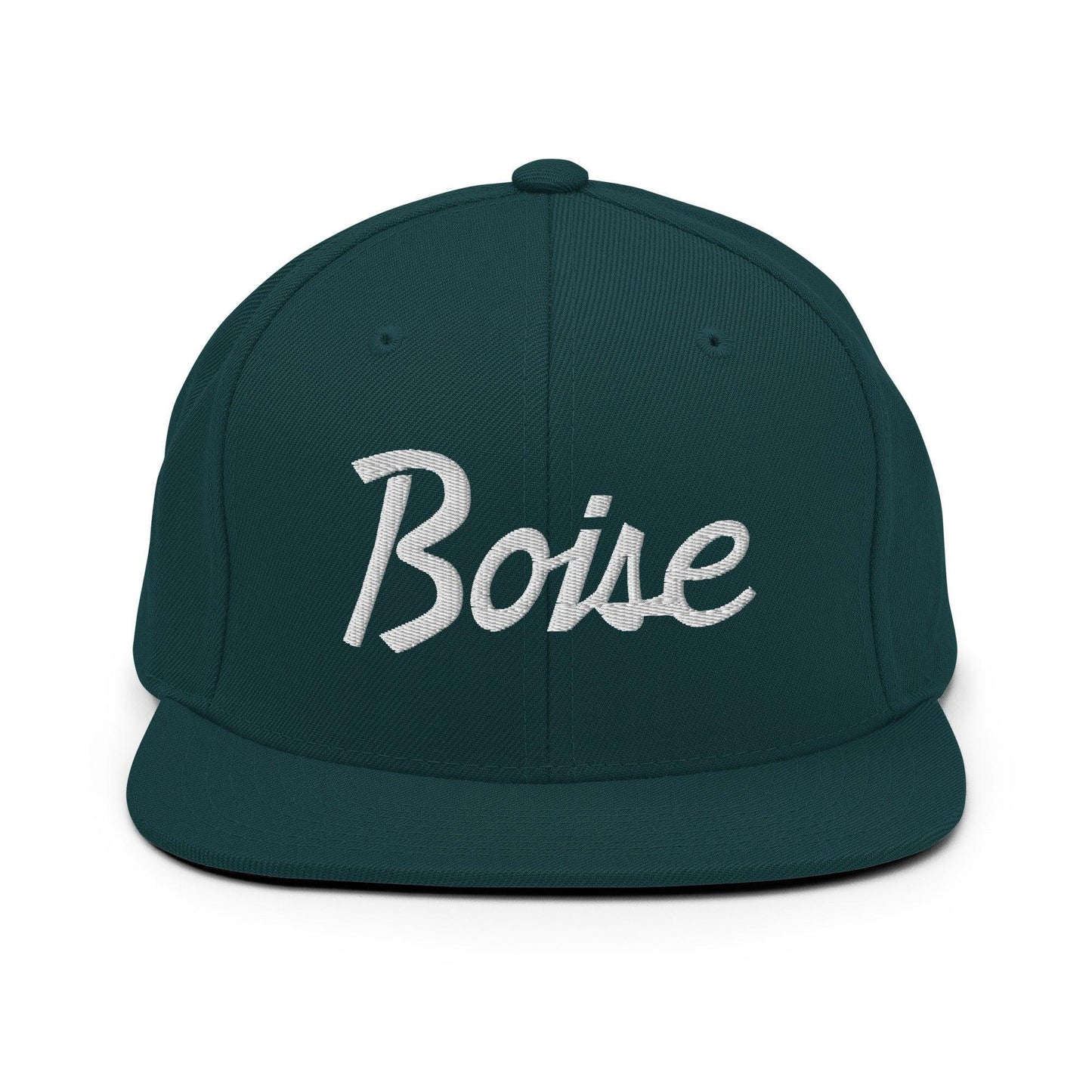 Boise Script Snapback Hat Spruce