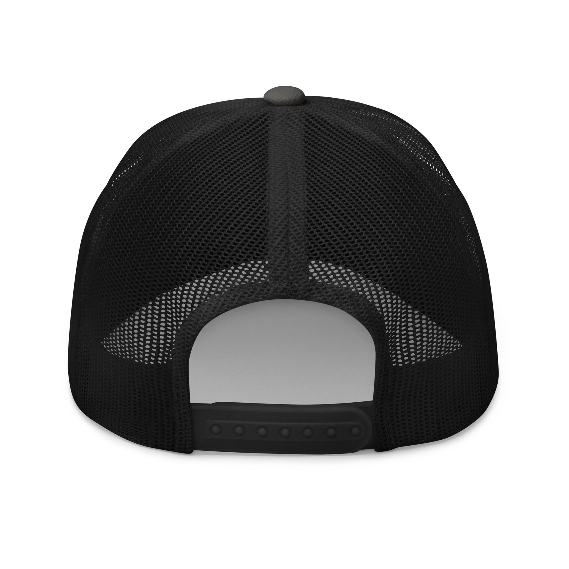 Born Free But Now I'm Expensive Retro Trucker Hat Charcoal Black