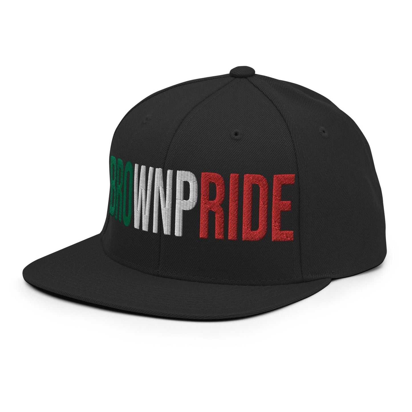 Brown Pride Livin' In The Barrio Snapback Hat Black