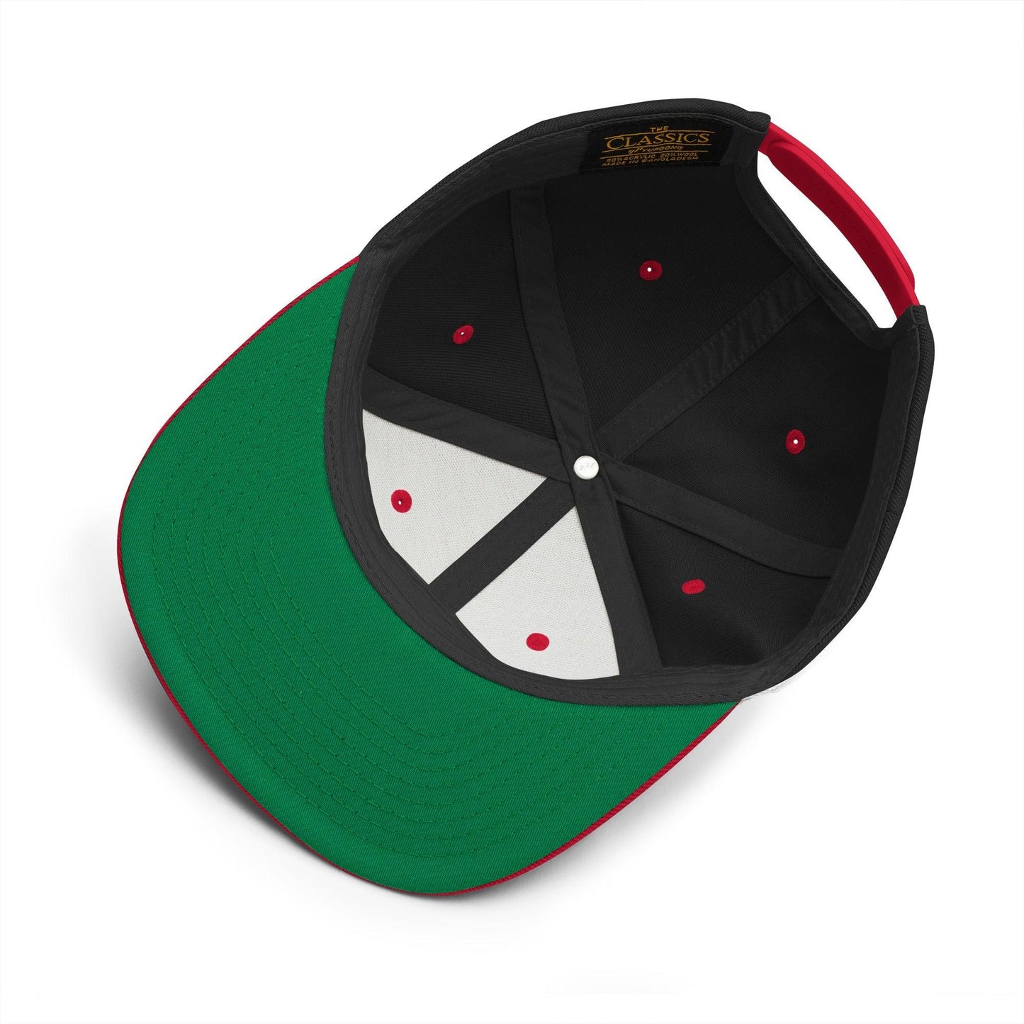 Brown Pride Livin' In The Barrio Snapback Hat Black Red