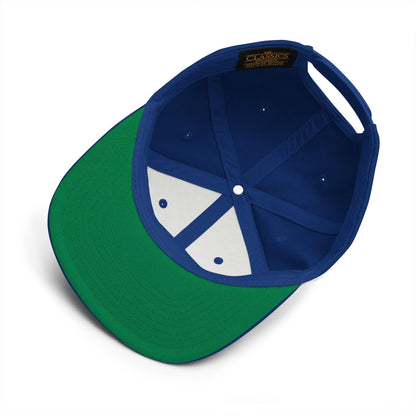 Brownies Script Snapback Hat Royal Blue