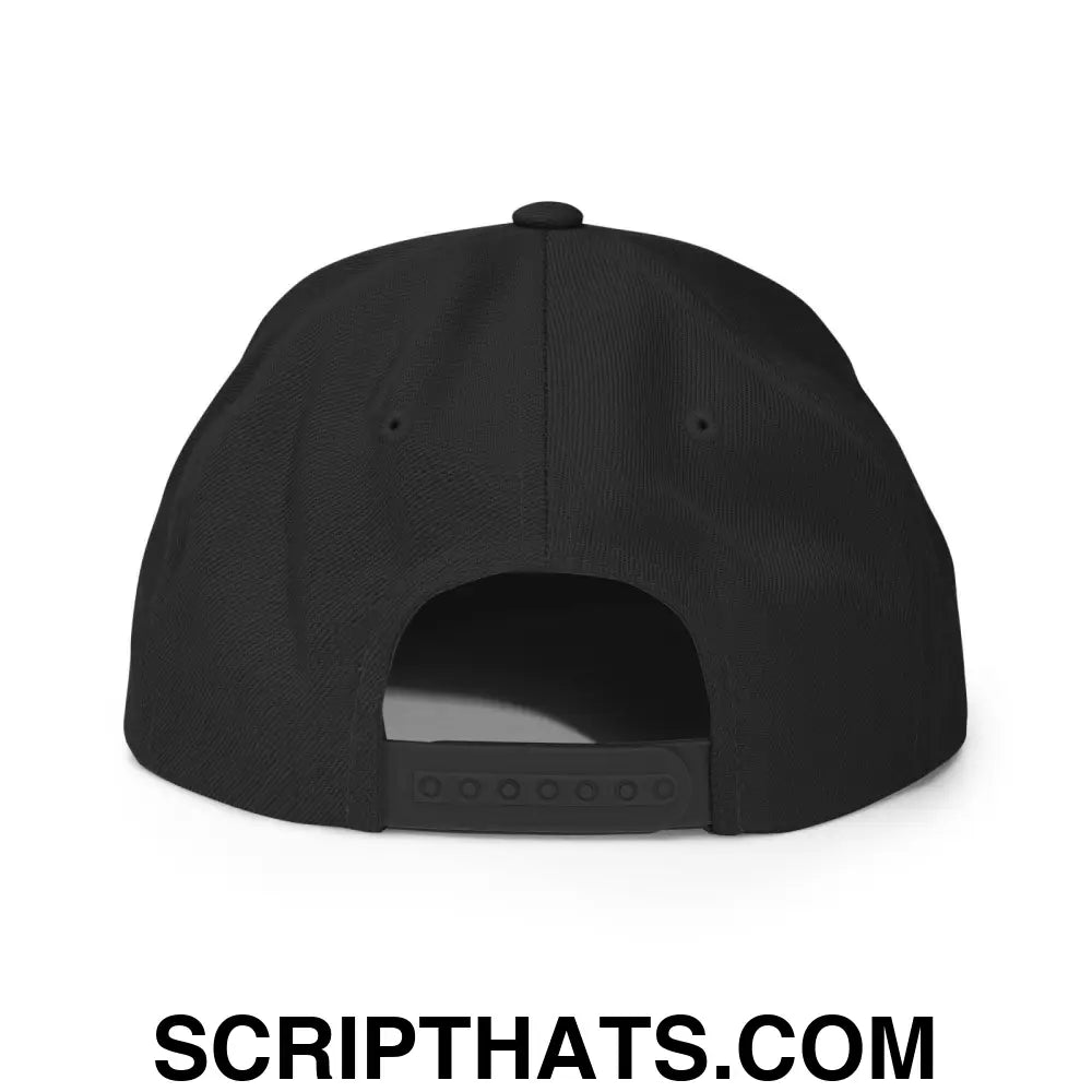 Brownies Script Snapback Hat Black