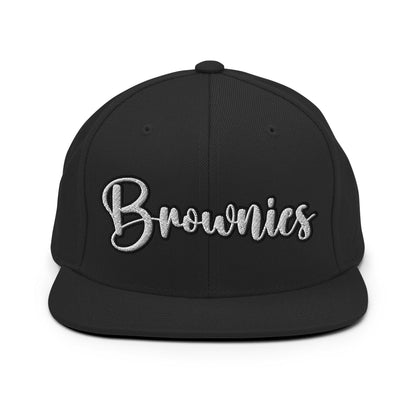 Brownies Script Snapback Hat Black