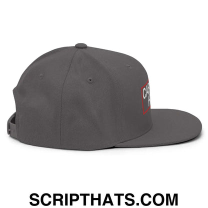 Cabs Are Here Bill Brim Snapback Hat Dark Grey