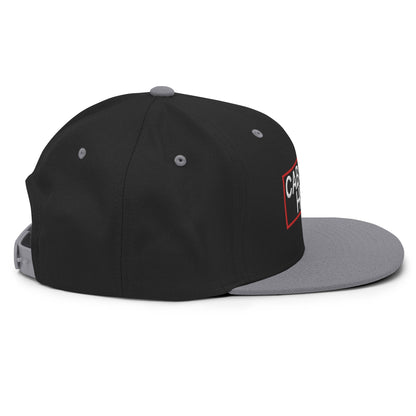 Cabs Are Here Bill Brim Snapback Hat Black Silver