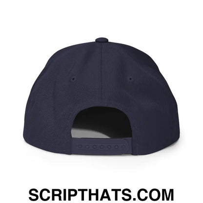 Cabs Are Here Bill Brim Snapback Hat Navy