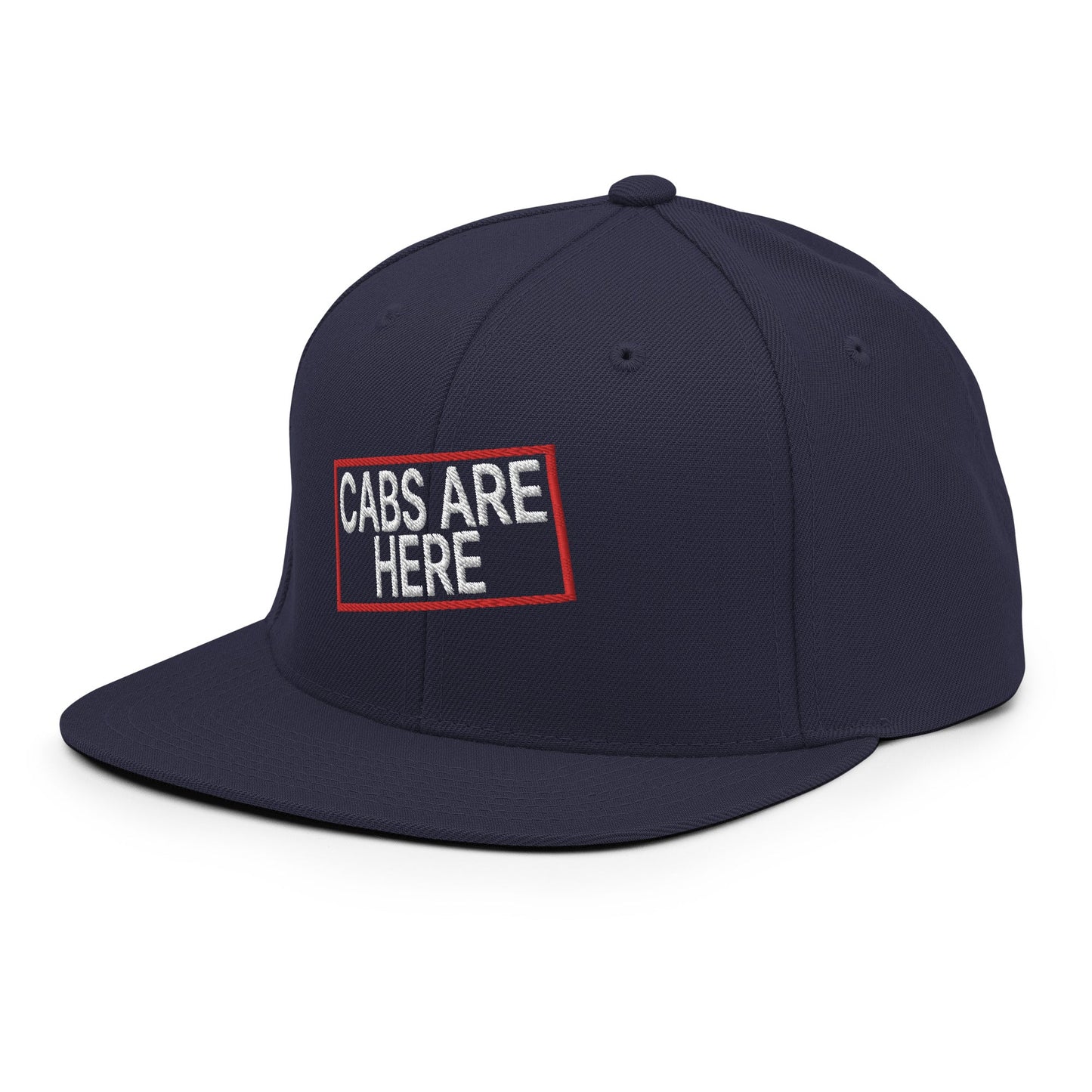 Cabs Are Here Bill Brim Snapback Hat Navy