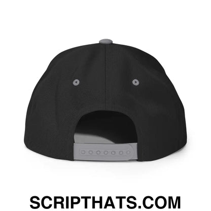 Cabs Are Here Bill Brim Snapback Hat Black Silver