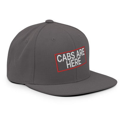 Cabs Are Here Bill Brim Snapback Hat Dark Grey