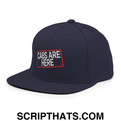 Cabs Are Here Bill Brim Snapback Hat Navy