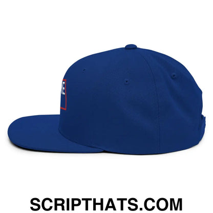 Cabs Are Here Bill Brim Snapback Hat Royal Blue