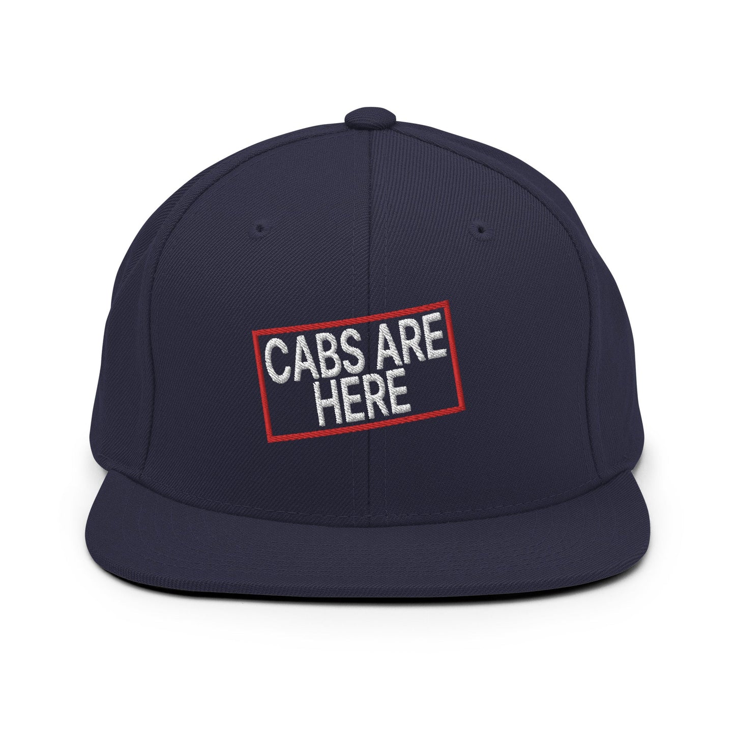 Cabs Are Here Bill Brim Snapback Hat Navy