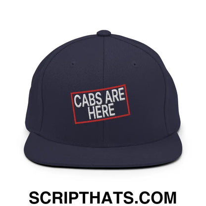 Cabs Are Here Bill Brim Snapback Hat Navy