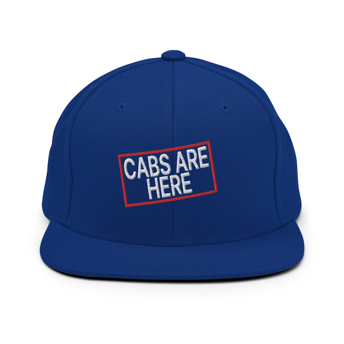 Cabs Are Here Bill Brim Snapback Hat Royal Blue