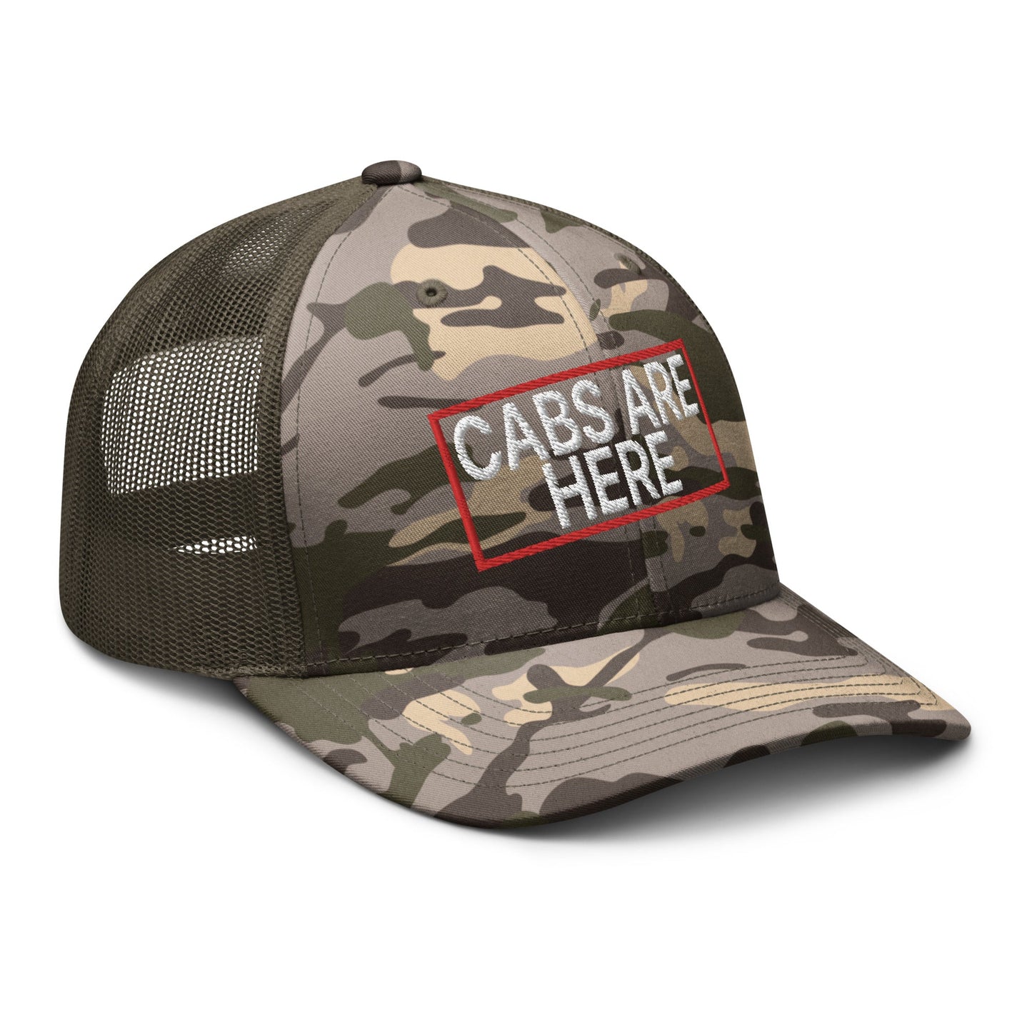 Cabs Are Here Camo Trucker Hat Camo Olive