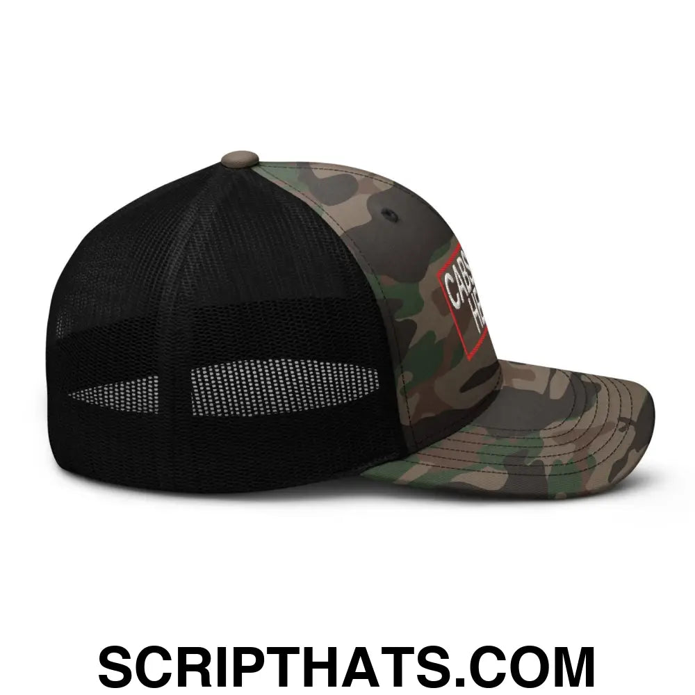 Cabs Are Here Camo Trucker Hat Camo Black