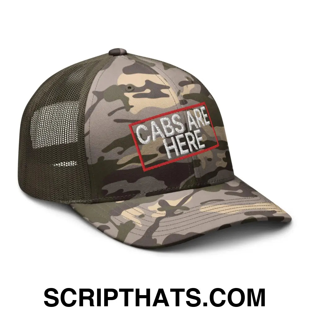 Cabs Are Here Camo Trucker Hat Camo Olive