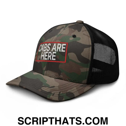 Cabs Are Here Camo Trucker Hat Camo Black