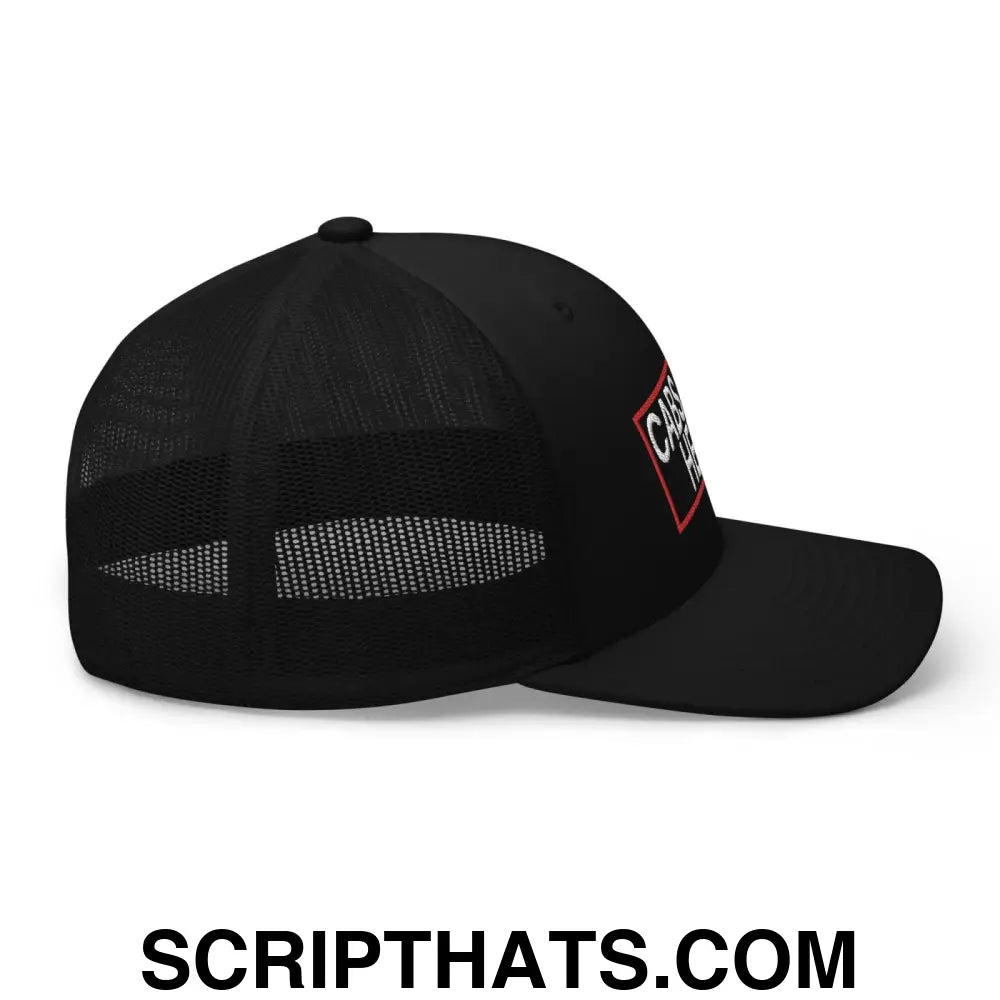 Cabs Are Here Retro Trucker Hat Black