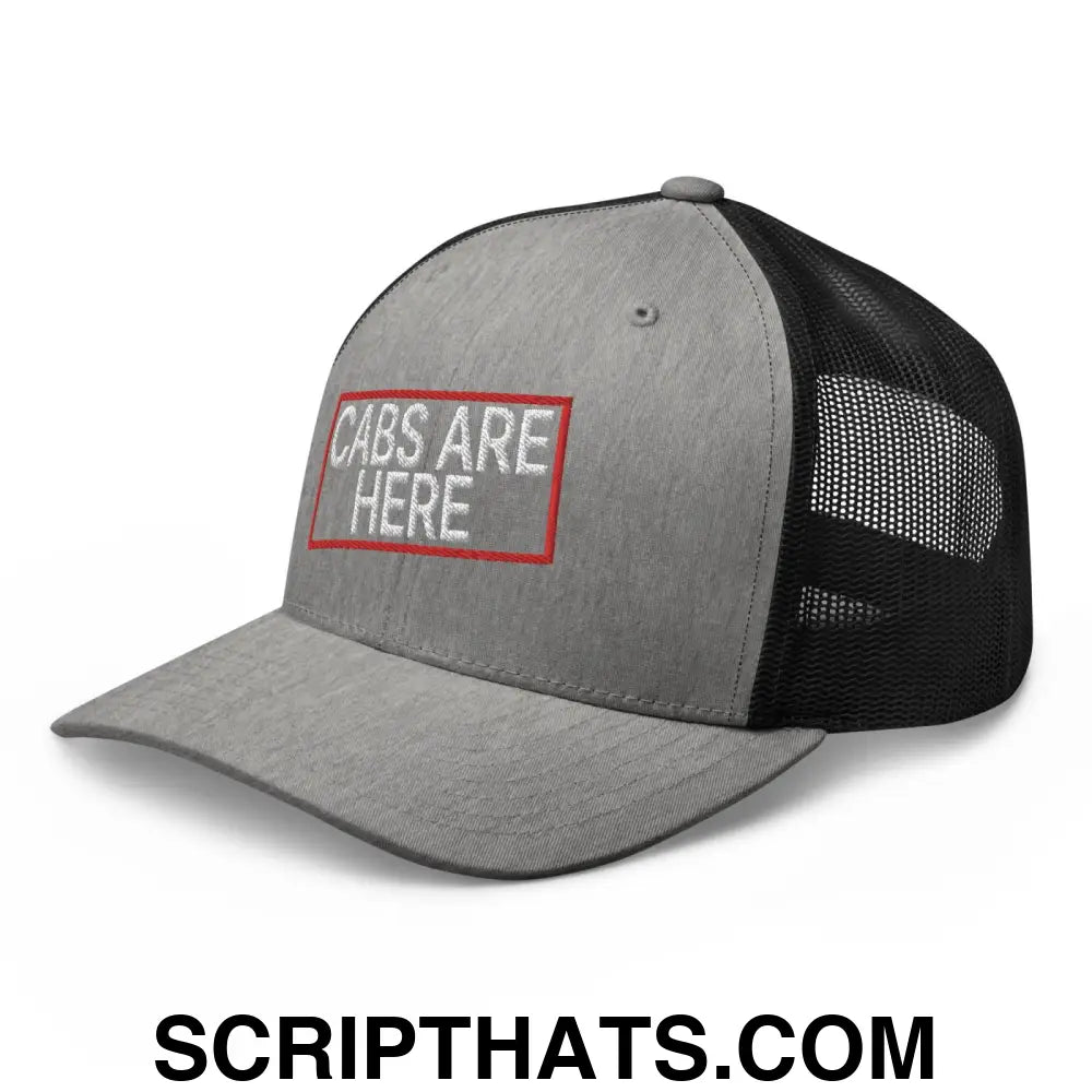 Cabs Are Here Retro Trucker Hat Heather Black