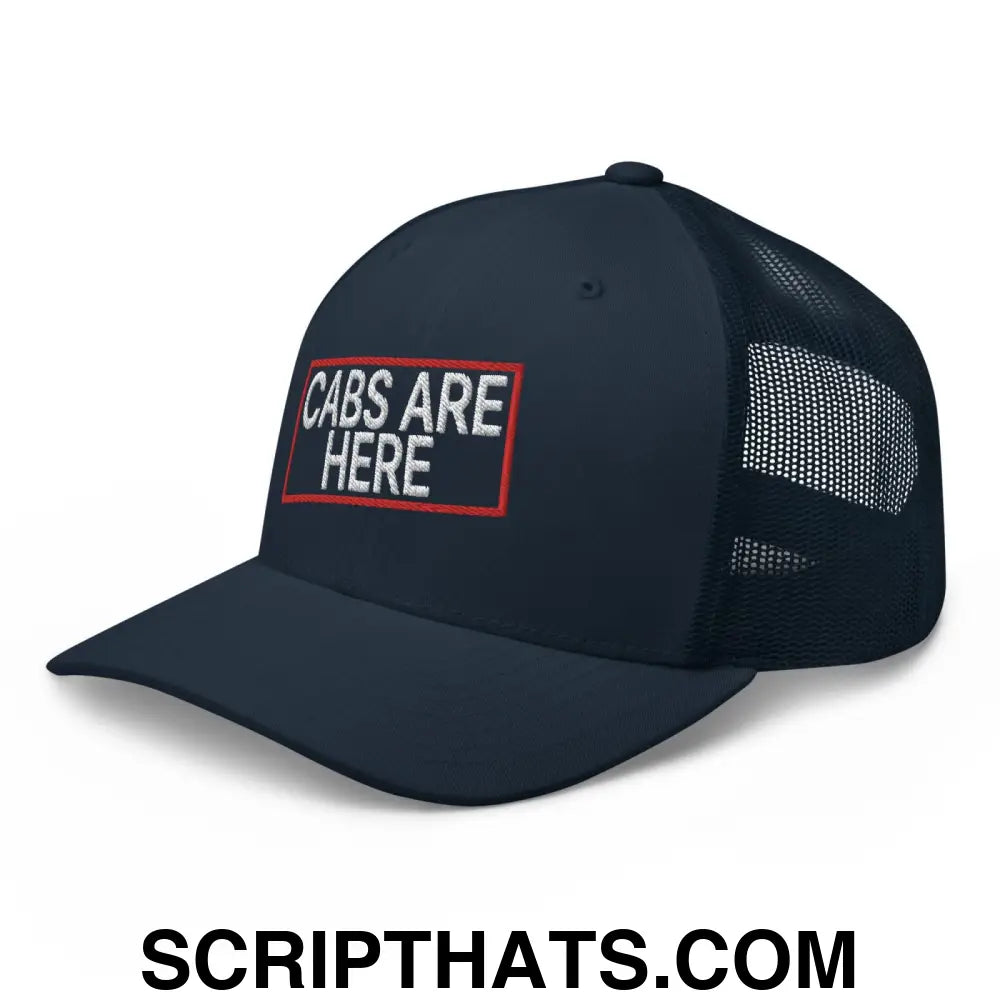 Cabs Are Here Retro Trucker Hat Navy