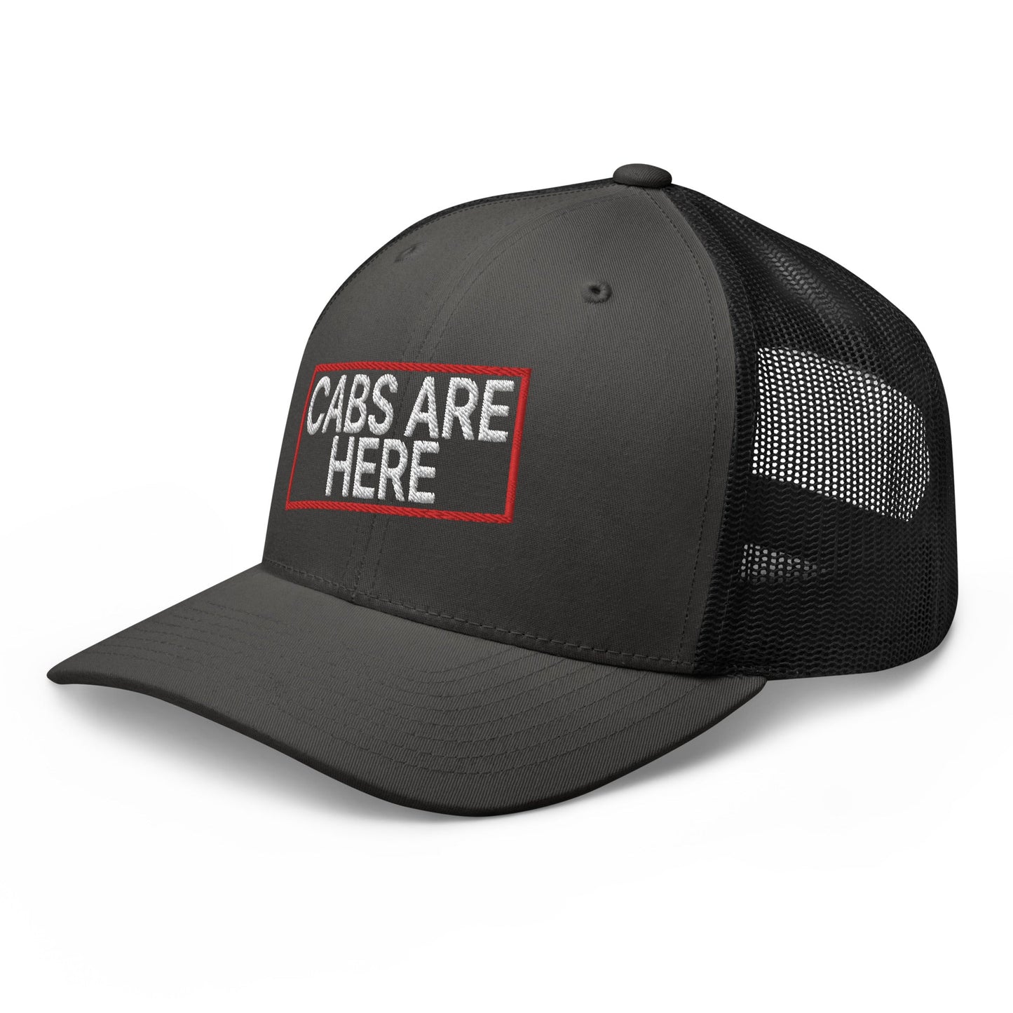 Cabs Are Here Retro Trucker Hat Charcoal Black