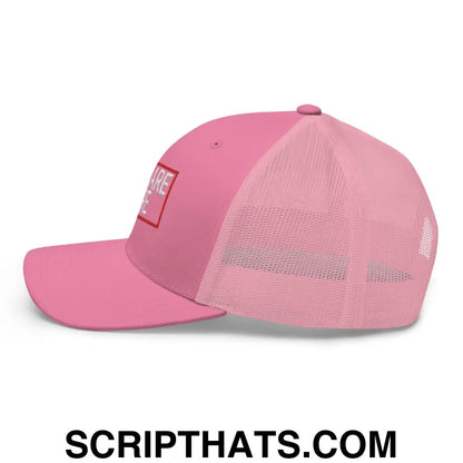 Cabs Are Here Retro Trucker Hat Pink